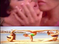 Лесби секс на пляже бесплатно